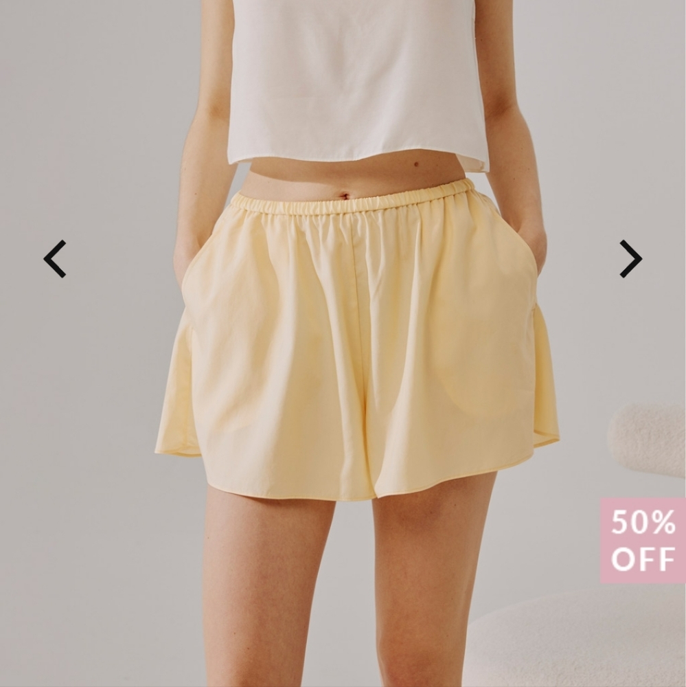 NAP Green Tencel pajama Shorts